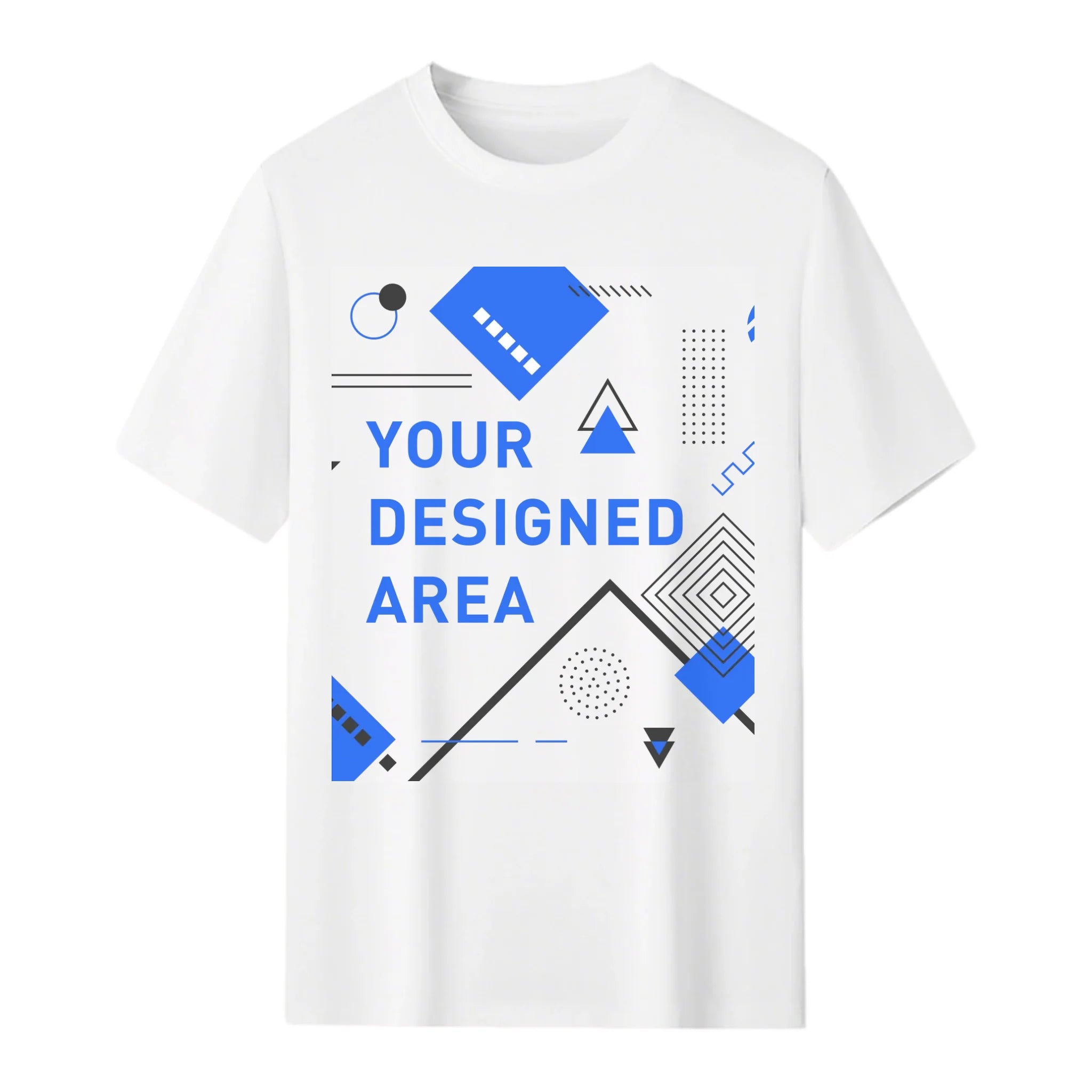AI or Original: 180gsm Heavyweight Tee - Dual-Sided Print, Your Design or AI Creation