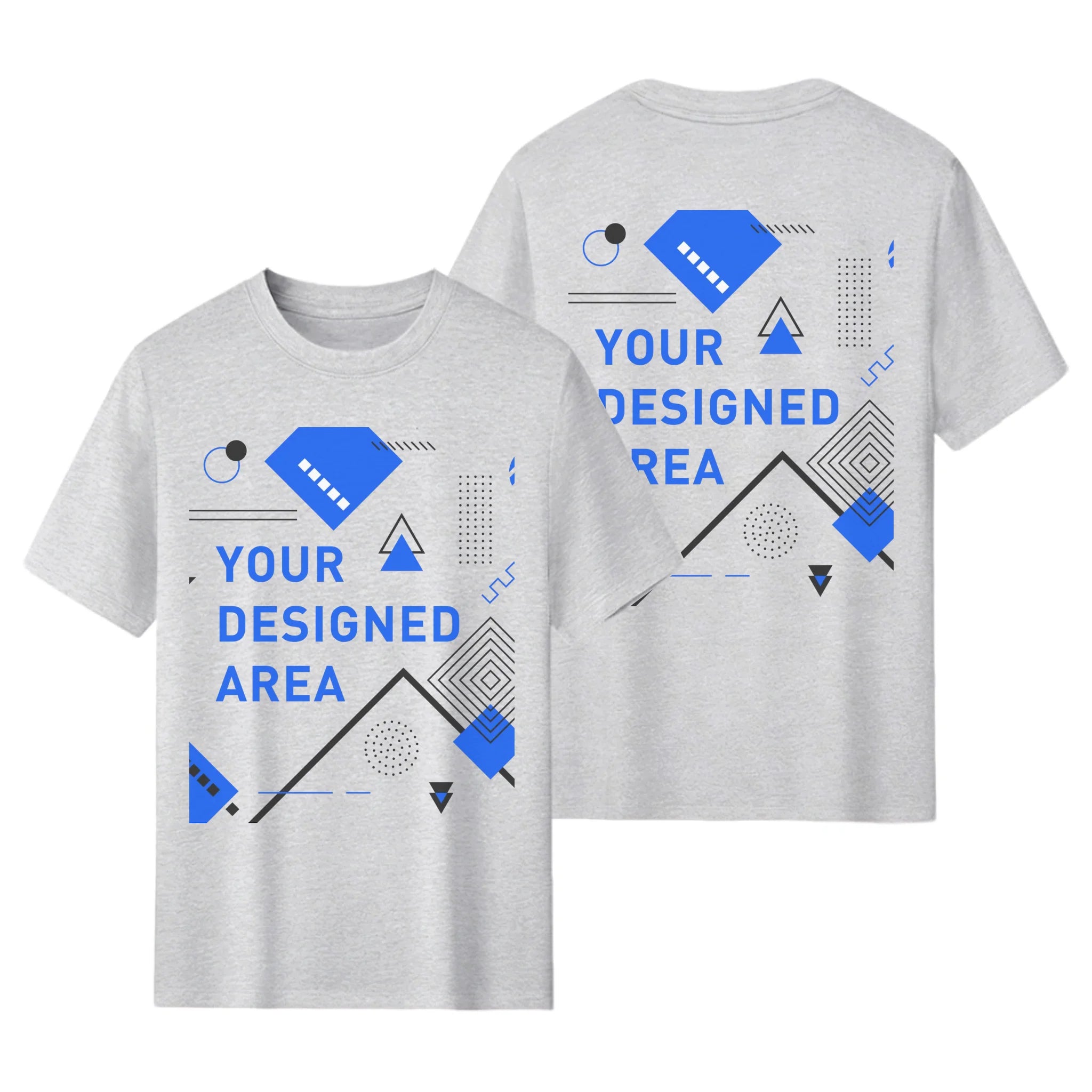AI or Original: 180gsm Heavyweight Tee - Dual-Sided Print, Your Design or AI Creation
