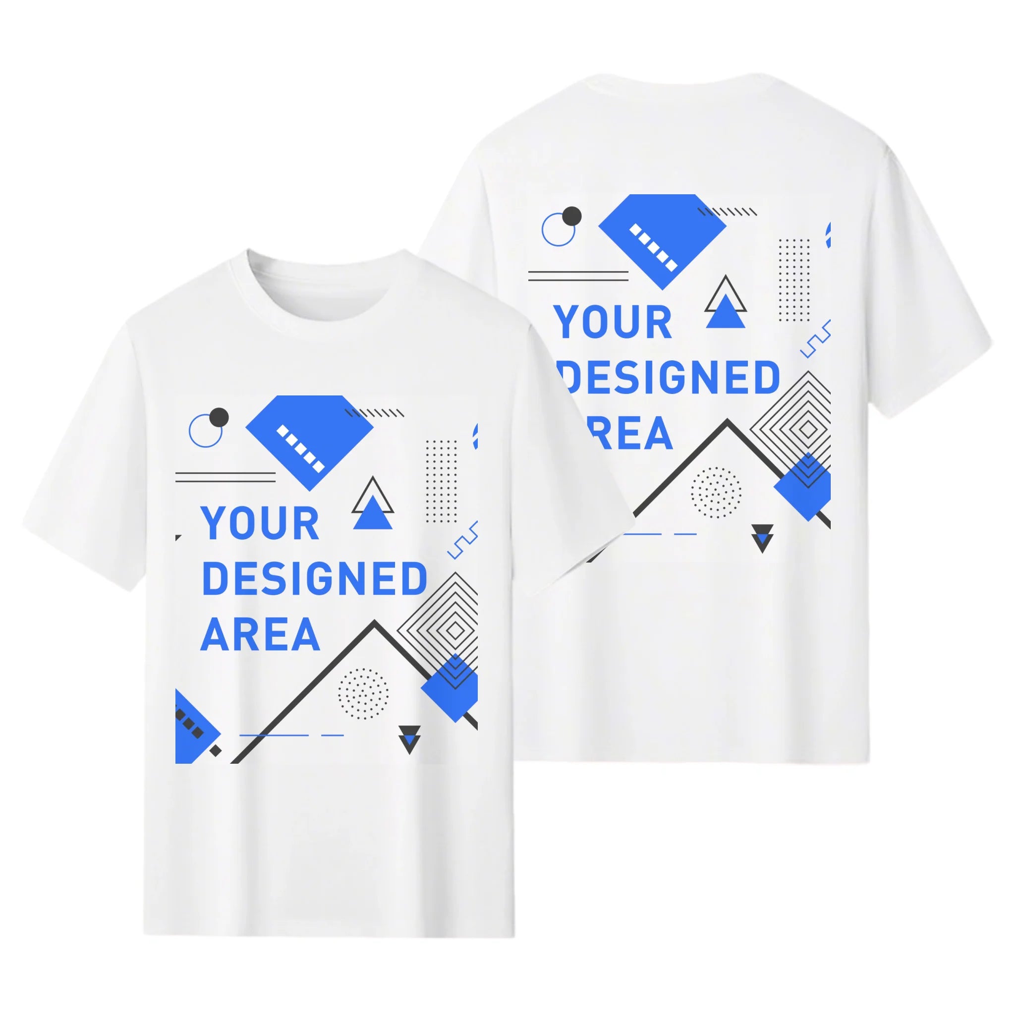 AI or Original: 180gsm Heavyweight Tee - Dual-Sided Print, Your Design or AI Creation