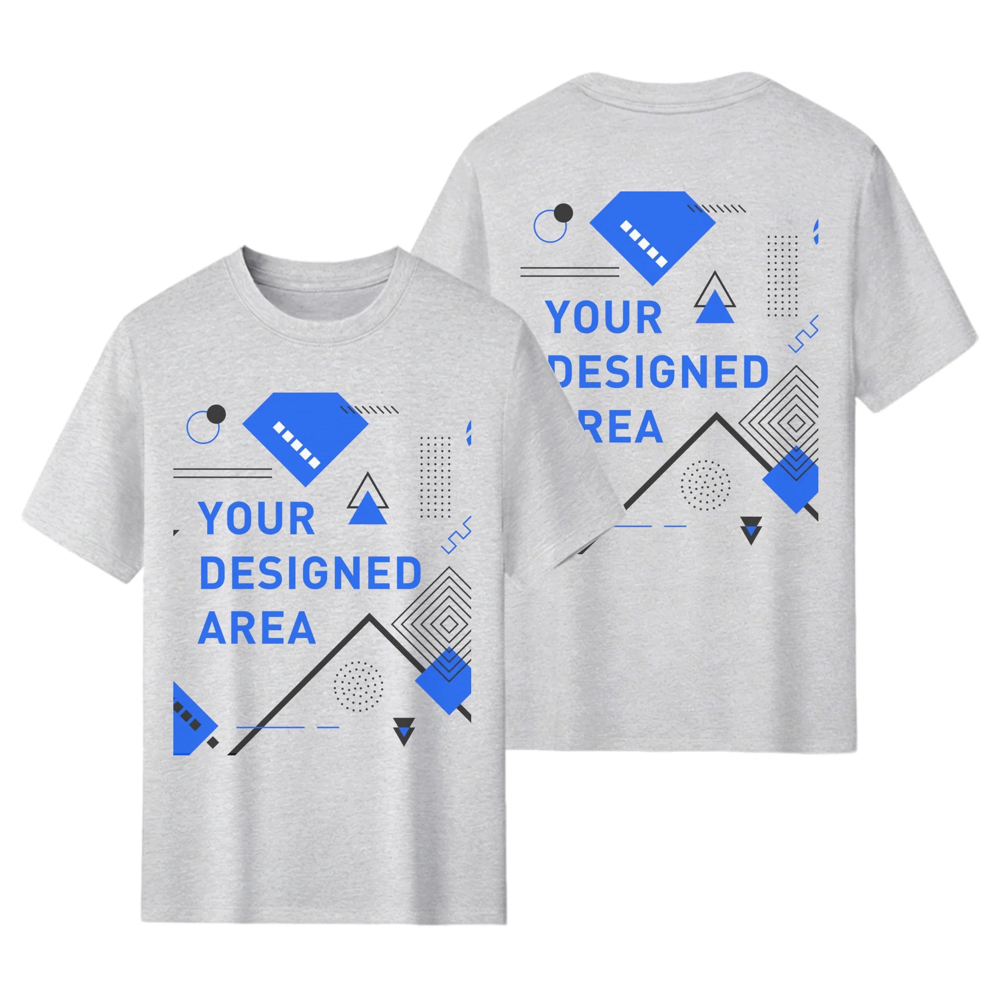 AI or Original: 180gsm Heavyweight Tee - Dual-Sided Print, Your Design or AI Creation