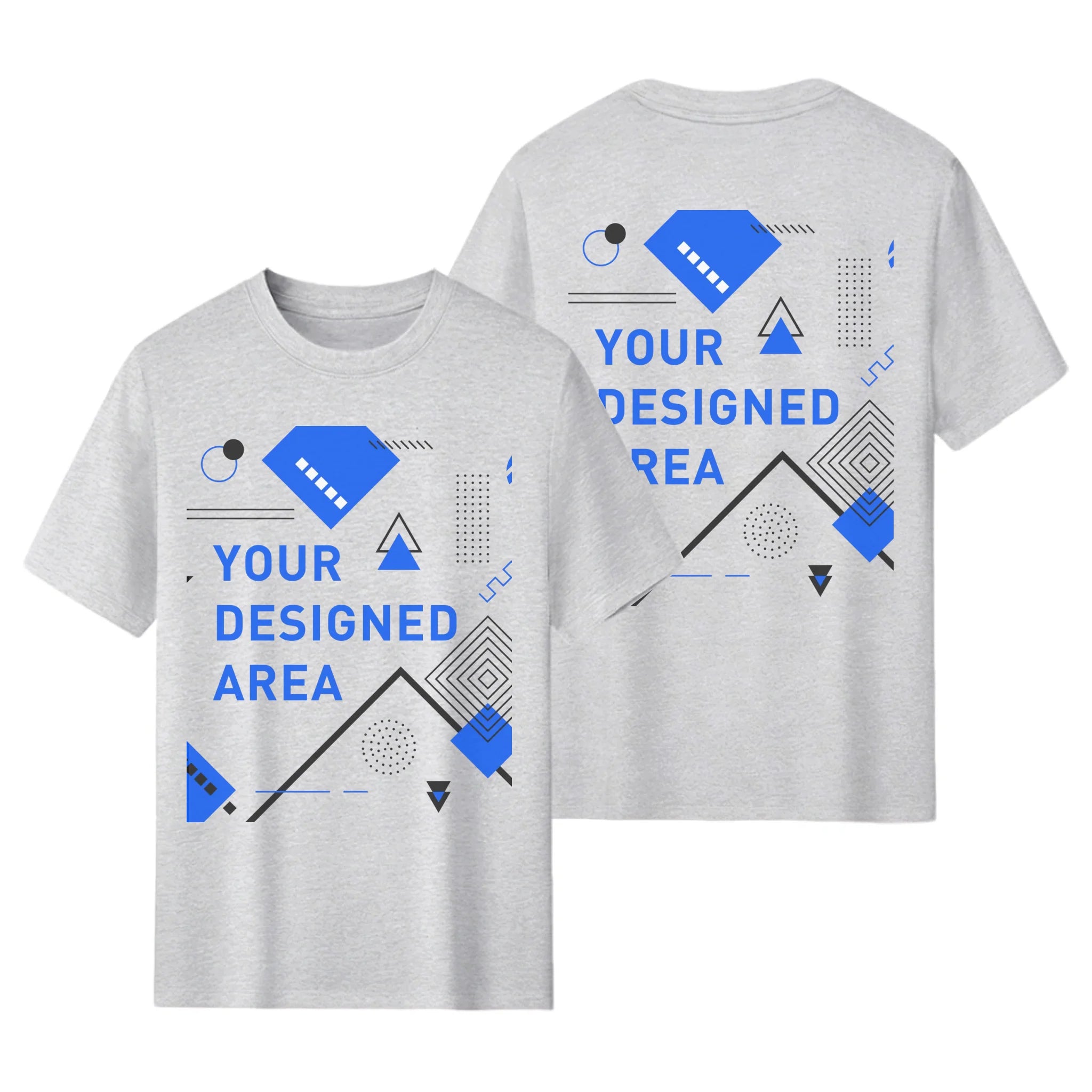 AI or Original: 180gsm Heavyweight Tee - Dual-Sided Print, Your Design or AI Creation