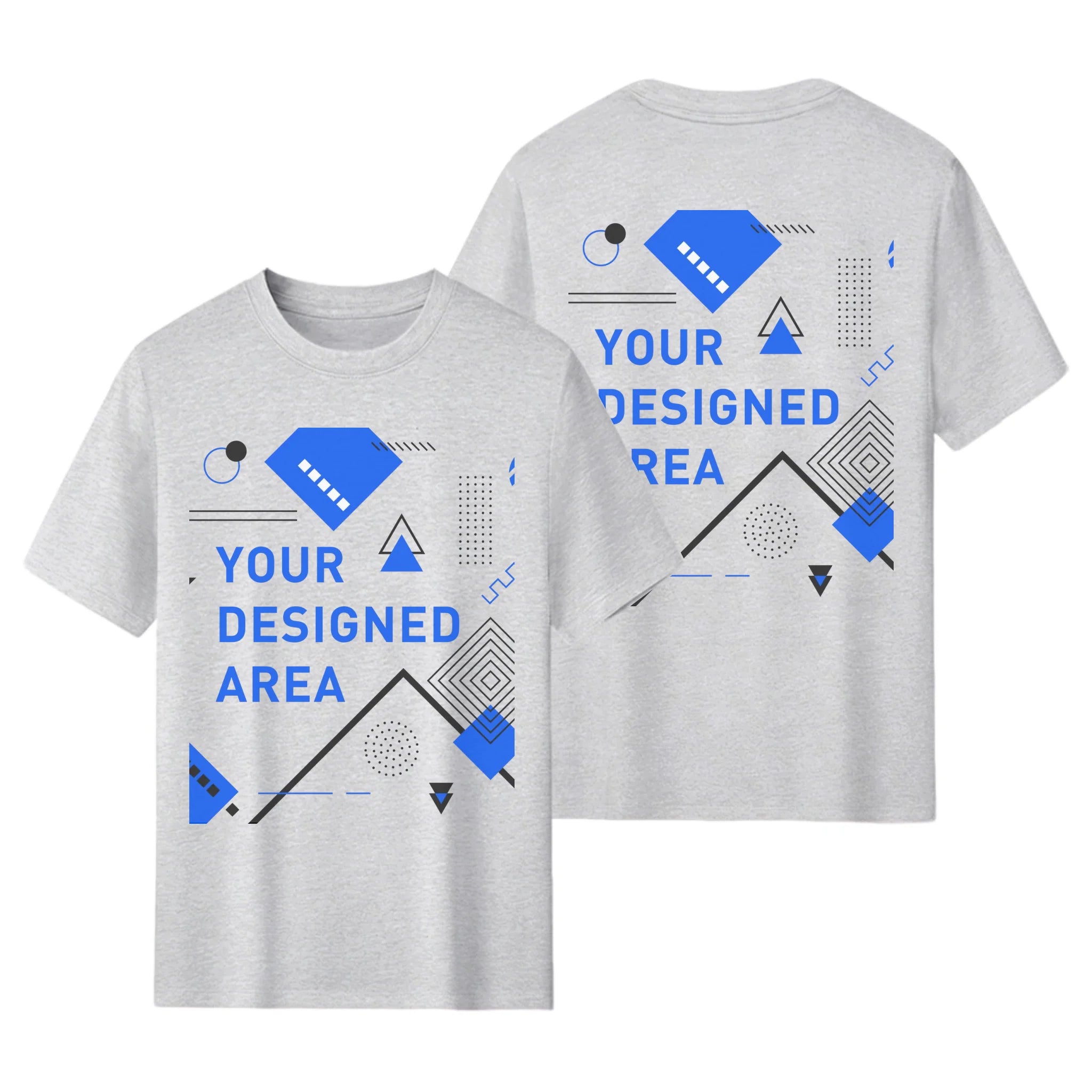 AI or Original: 180gsm Heavyweight Tee - Dual-Sided Print, Your Design or AI Creation